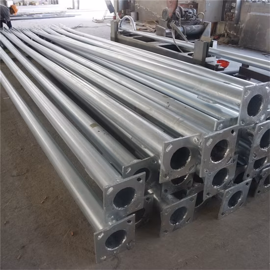 4m 5m 6m 10m conique galvanisé rond conique caméra CCTV Polonais